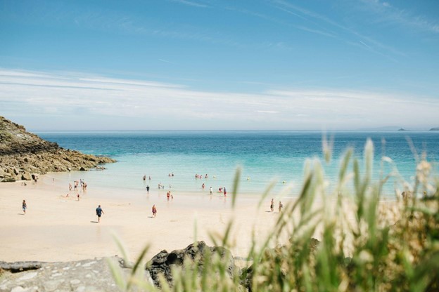 A beach in Cornwall, UK