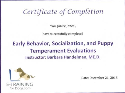 Early Behavior and Socialization Early Behavior and Socialization