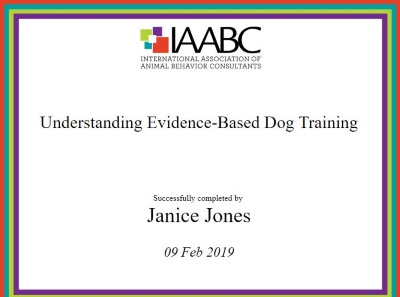 Understanding Evidence-Based Dog Training Certificate Understanding Evidence-Based Dog Training Certificate